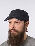 Бейсболка LEVIS арт. 77136-0157 Classic Twill Red Tab Baseball Cap (regular black)